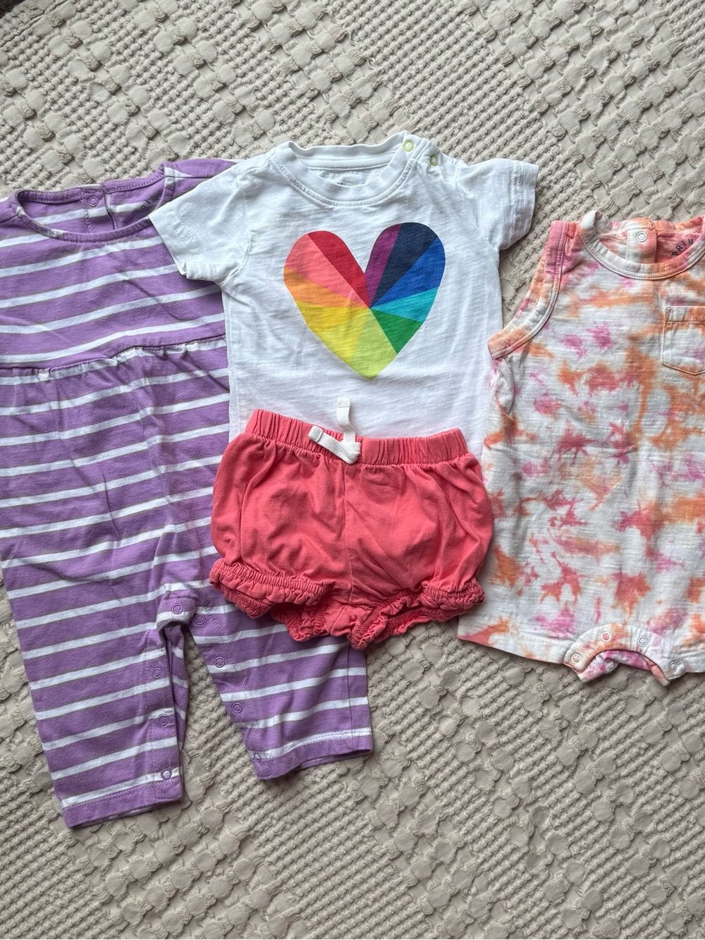 Primary Colorful Baby Girl Summer Bundle